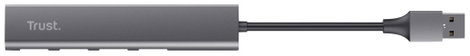 Trust Halyx-4-port 1+4 port USB 3.1 gen. 1 hub Sötétszürke 4. kép