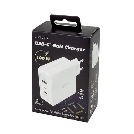 LogiLink PA0281 USB-s töltőkészülék Beltér, Aljzat dugó Kimenetek száma: 2 x USB-C® alj (Power Deliv 5. kép