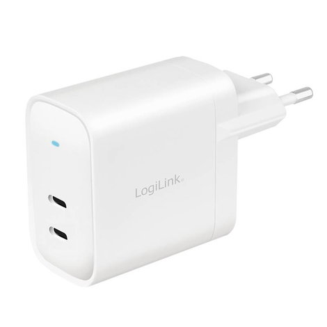 LogiLink PA0282 USB-s töltőkészülék Beltér, Aljzat dugó Kimenetek száma: 2 x USB-C® alj (Power Deliv 4. kép