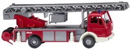Wiking 061803 H0 Sürgősségi jármű modell Mercedes Benz Tűzoltóság, Metz DLK 23-12