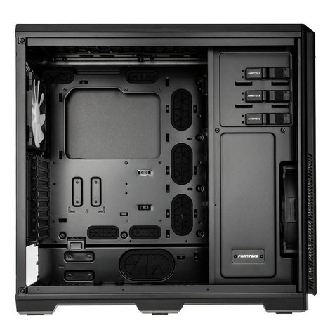 Phanteks PHANTEKS Enthoo Pro Midi-Tower - schwarz Midi torony Számítógép ház, Gaming doboz Fekete 3. kép