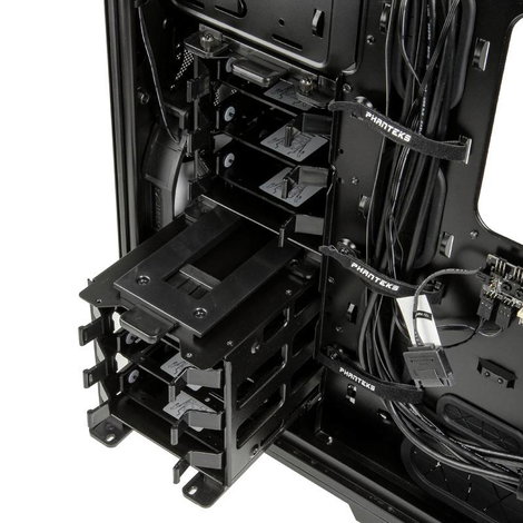 Phanteks PHANTEKS Enthoo Pro Midi-Tower - schwarz Midi torony Számítógép ház, Gaming doboz Fekete 6. kép
