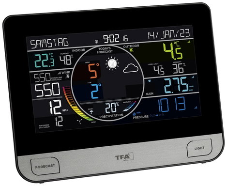 WLAN időjárásjelző állomás, TFA Dostmann WLAN VIEW PRO 35.8003.01 5. kép