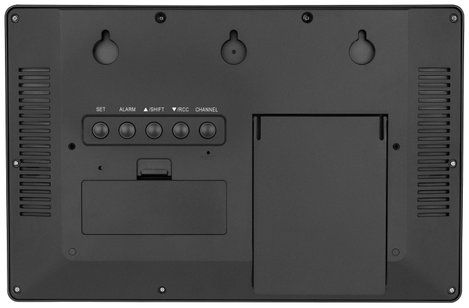 TFA Dostmann 60.4524.01 Rádiójel vezérlésű Falióra 360 cm x 28 mm x 235 mm Fekete Nagy kijelző 4. kép