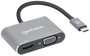 Manhattan Notebook dokkoló állomás USB-C to HDMI & VGA 4-in-1 Docking-Konverter USB-C® tápellátás bélyegkép