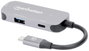Manhattan Notebook dokkoló állomás USB-C auf HDMI 3-in-1 Docking-Konverter USB-C® tápellátás bélyegkép