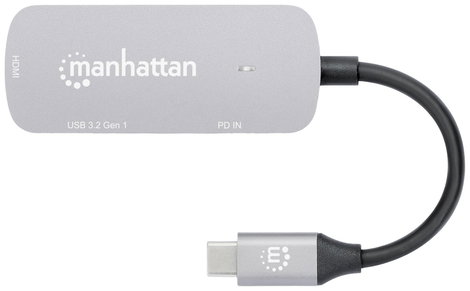 Manhattan Notebook dokkoló állomás USB-C auf HDMI 3-in-1 Docking-Konverter USB-C® tápellátás 2. kép