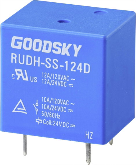 GoodSky RUDH-SS-124D Nyák relé 24 V/DC 12 A 1 váltó 1 db Tray