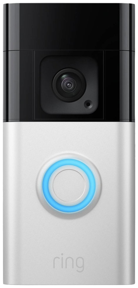 IP videó kaputelefon, nikkel (matt)/fekete, ring Video Doorbell Plus B09WZBVWL9 2. kép