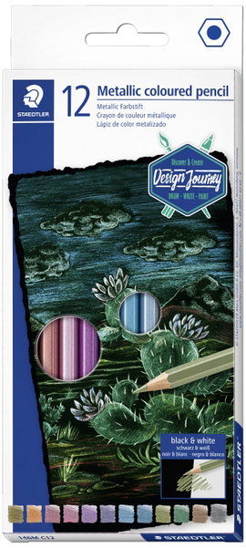 Staedtler Színes ceruza metallic 146M hatlapú puha 146M C12 12 db