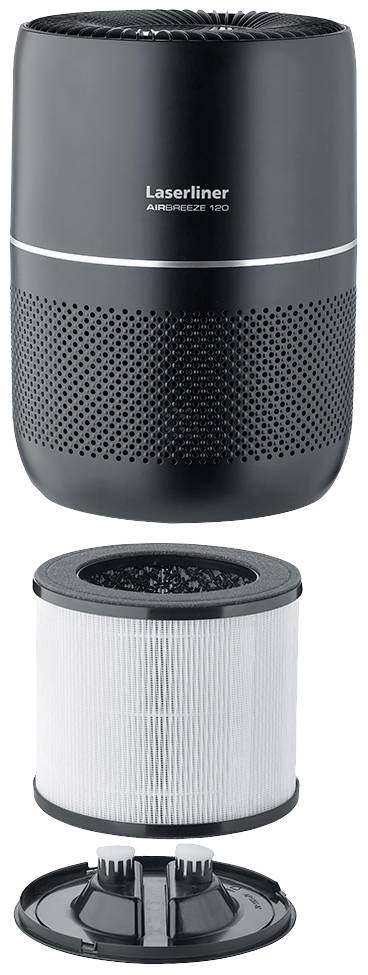 Laserliner 085.120A AirBreeze 120 Légtisztító 30 m² Fekete 2. kép