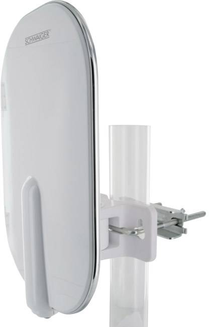 Schwaiger DTA4000 Aktív DVB-T/T2 laposantenna Kültér Erősítés: 36 dB Fehér 4. kép