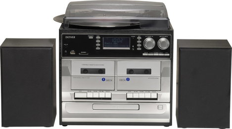 Denver MRD-166 Sztereo berendezés DAB+, Lemezjátszó, SD, URH, USB Felvétel funkció 2 x 2 W Fekete 5. kép