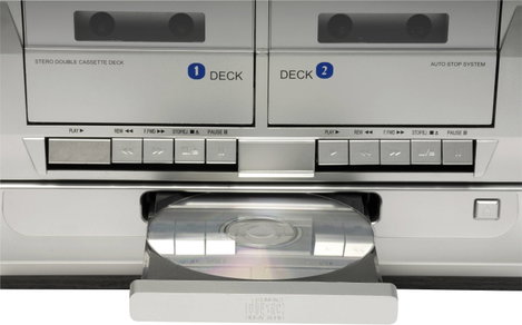 Denver MRD-166 Sztereo berendezés DAB+, Lemezjátszó, SD, URH, USB Felvétel funkció 2 x 2 W Fekete 7. kép
