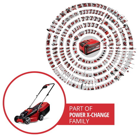 Akkus fűnyíró, Einhell Power X-Change GE-CM 18/30 Li-Solo 2. kép