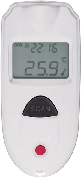 Mini infra hőmérő és levegő hőmérő, 1:1-es optikával -33 +110 °C-ig Voltcraft IR 110-1S