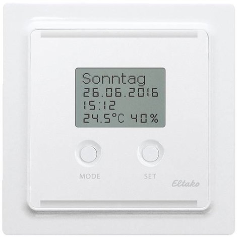 FUTH55ED/230V-pg Eltako Higrosztát Max. hatótáv (szabad területen) 30 m