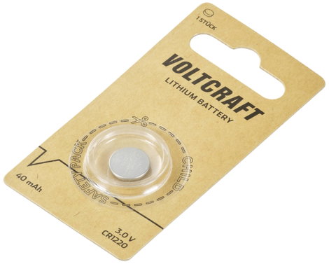 VOLTCRAFT Gombelem CR 1220 3 V 1 db 40 mAh Lítium LM1220