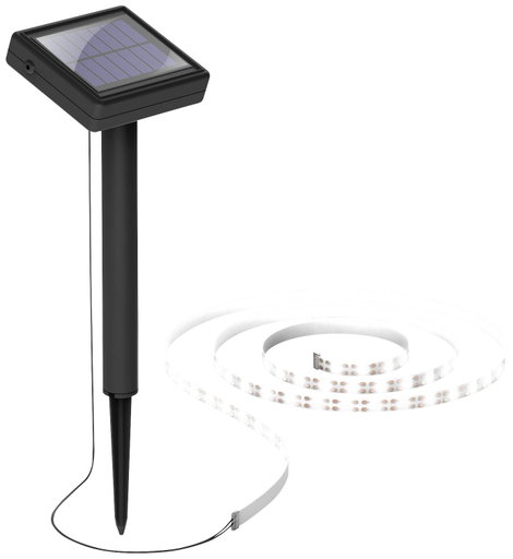 Megatron MT70011 SolarStripe Napelemes fényfüzér 0.3 W Melegfehér Fekete