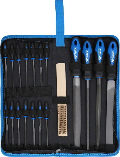 Brilliant Tools BT103030 Reszelőkészlet reszelőkefével, 19 db 1 db