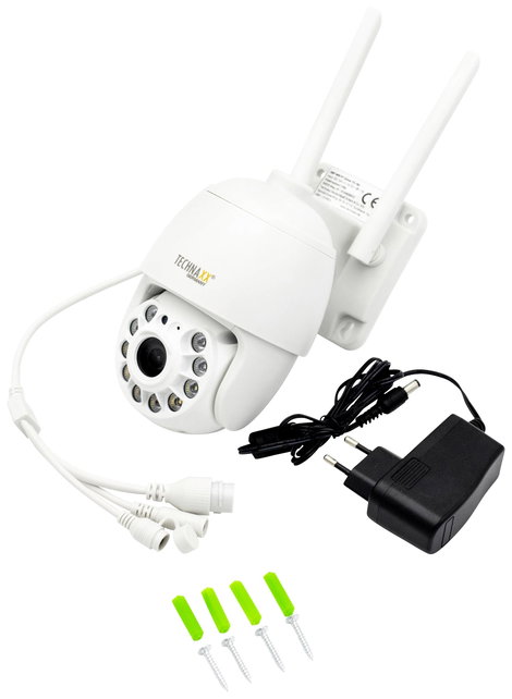 Technaxx TX-192 4991 WLAN, LAN IP Megfigyelő kamera 2304 x 1296 pixel