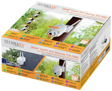 Technaxx TX-192 4991 WLAN, LAN IP Megfigyelő kamera 2304 x 1296 pixel 4. kép