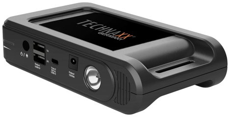 Gyorsindító, Powerbank, kompresszor és munkalámpa, 350 A, Technaxx TX-218 4. kép
