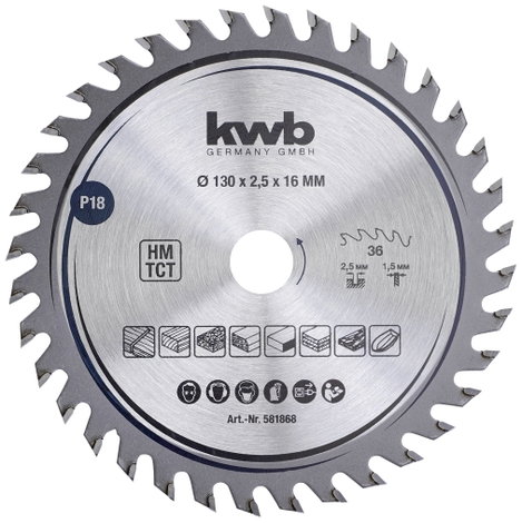 kwb 581868 Körfűrészlap 130 x 16 mm 1 db