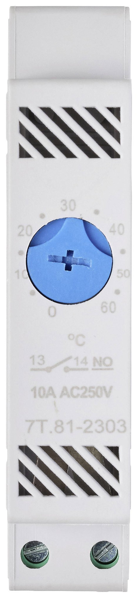 TRU COMPONENTS Termosztát TC-7T.81-230NO 1 záró (H x Sz x Ma) 88.8 x 47.8 x 17.5 mm 1 db 3. kép