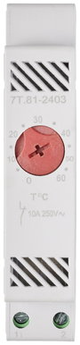 TRU COMPONENTS Termosztát TC-7T.81-240NC 1 nyitó (H x Sz x Ma) 88.8 x 47.8 x 17.5 mm 1 db 3. bélyegkép