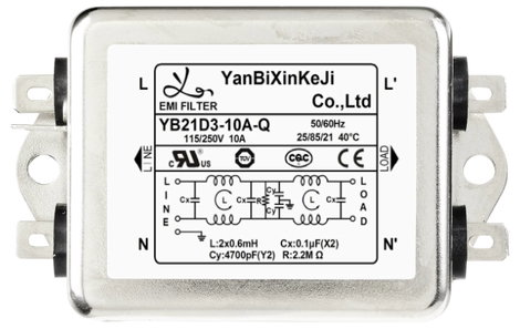 TRU COMPONENTS TC-10471948 Zavarszűrő 250 V/AC 10 A 1.2 mH (H x Sz x Ma) 75 x 51 x 37 mm 1 db 2. kép