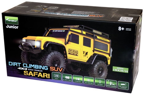 Amewi Dirt Climbing SUV Safari 1:10 Brushed RC modellautó Elektro Crawler 4WD RtR 2,4 GHz Akkuval és 5. kép