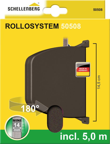 Schellenberg 50508 Falra szerelhető gurtni tekercselő Alkalmas Schellenberg mini 2. kép