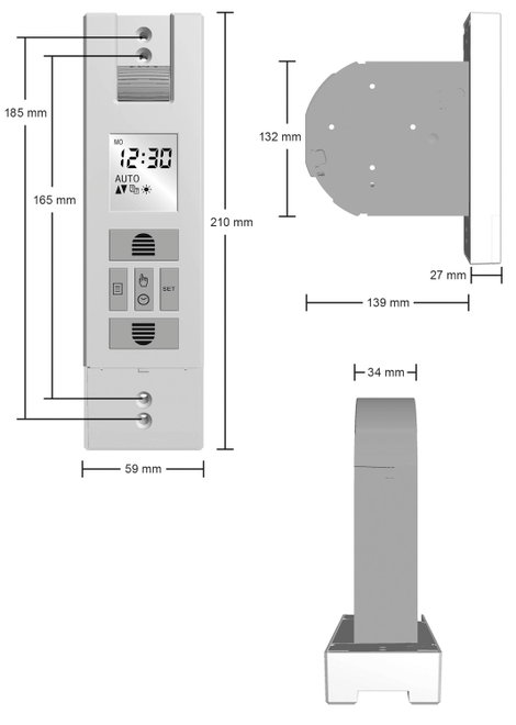 Schellenberg 22727 RD65 PLUS Elektromos gurtni tekercselő 23 mm Húzóerő (max.) 45 kg Beépíthető 3. kép