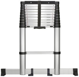 TOOLCRAFT TO-7868814 Alumínium/műanyag Teleszkópos létra Összecsukható Fekete/ezüst EN 131 10.1 kg