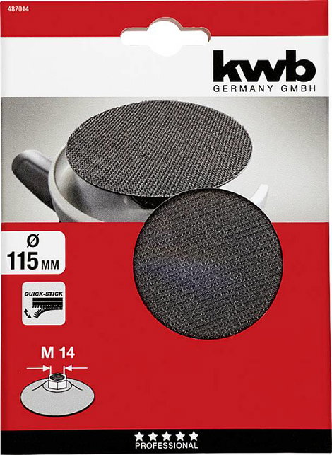 QUICK-STICK öntapadó alátét, ø 115 mm, M14 kwb 487014 2. kép