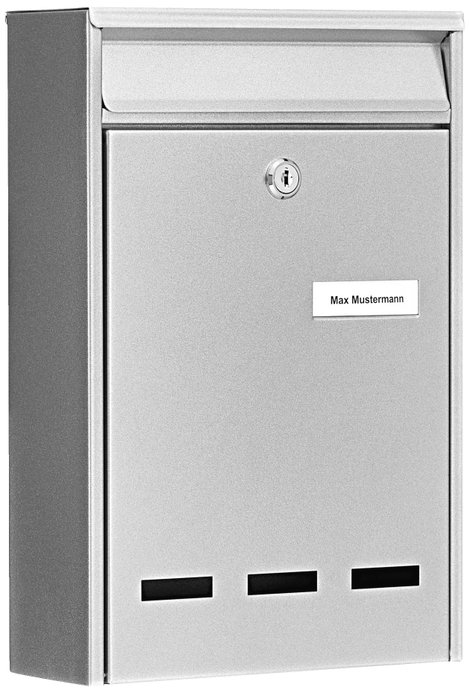 Burg Wächter 61020 POCKET 5871 SI Postaláda Acél Ezüst Kulcsos zár 2. kép