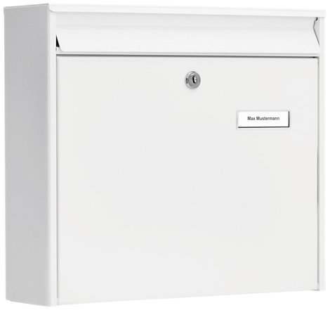 Burg Wächter 61120 MAIL 5877 W Postaláda Acél Fehér Kulcsos zár 2. kép