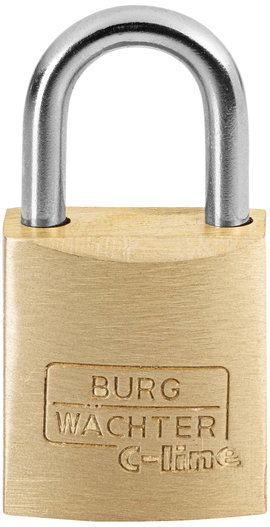 Burg Wächter 2951 Függő lakat 15.00 mm Különböző időben záródó Sárgaréz Kulcsos zár