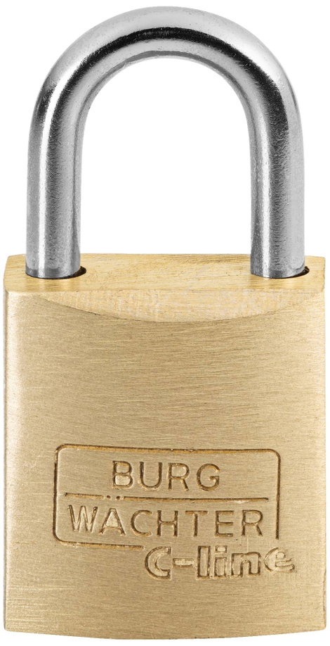 Burg Wächter 2951 Függő lakat 15.00 mm Különböző időben záródó Sárgaréz Kulcsos zár