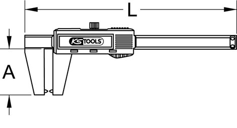 KS Tools 300.0540 Digitális féktárcsa 0-60mm, 160mm 9. kép