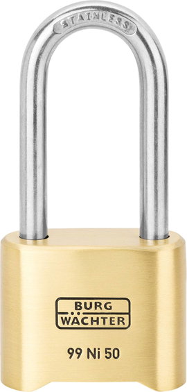 Burg Wächter 37491 Függő lakat 51.90 mm Sárgaréz Számkódos zár