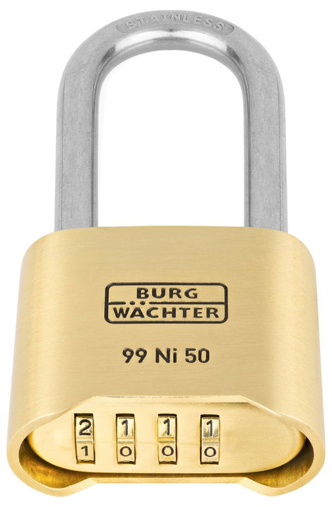 Burg Wächter 37491 Függő lakat 51.90 mm Sárgaréz Számkódos zár 5. kép