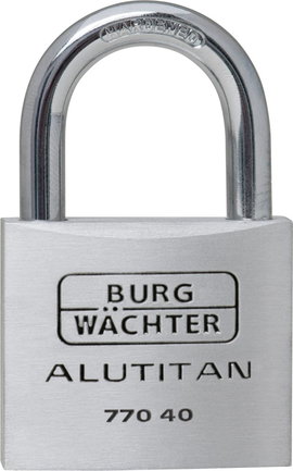 Burg Wächter 36061 Függő lakat 40.00 mm Különböző időben záródó Alumínium Kulcsos zár