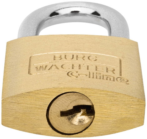 Burg Wächter 3041 Függő lakat 25.00 mm Különböző időben záródó Sárgaréz Kulcsos zár 7. kép
