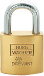 Burg Wächter 17601 Függő lakat 40.00 mm Különböző időben záródó Sárgaréz Kulcsos zár bélyegkép