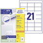 Avery-Zweckform 3670 Univerzális etikett 64 x 36 mm Papír Fehér 2100 db Véglegesen tapadó Lézernyomt bélyegkép