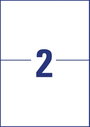 Avery-Zweckform L7916-40 Univerzális etikett 210 x 148 mm Polietilén fólia Fehér 80 db Véglegesen ta 4. bélyegkép