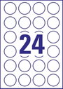 Avery-Zweckform L3415-10 Univerzális etikett Ø 40 mm Papír Fehér 240 db Véglegesen tapadó Lézernyomt 4. bélyegkép