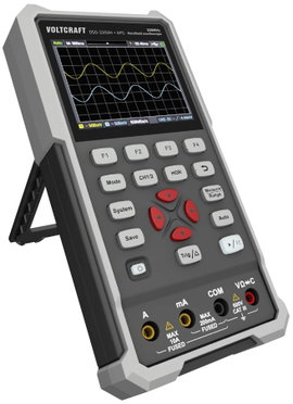 VOLTCRAFT DSO-2202H + AFG Kézi oszcilloszkóp 200 MHz 2 csatornás 1 GSa/mp 8 kpts 8 bit Kézi készülék